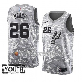 NBA San Antonio Spurs Trikot Ben Moore 26 2018-19 Nike Grau Swingman - Kinder